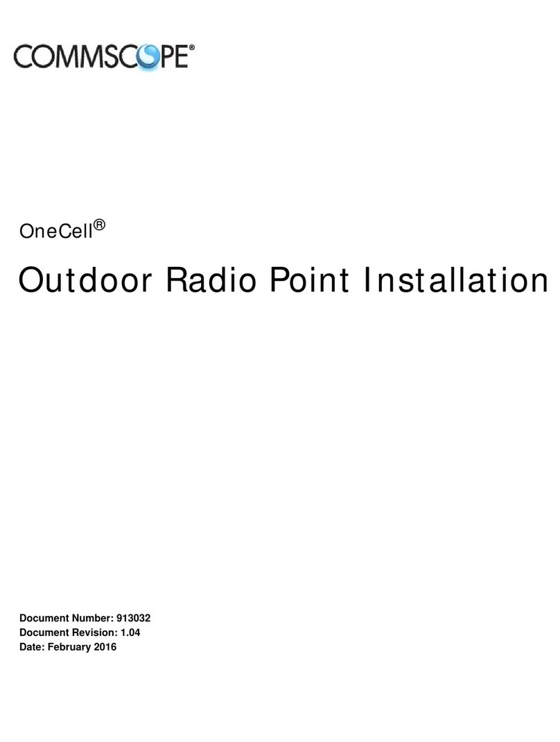 CommScope OneCell RP Series Installation CommScope OneCell RP Series Installation