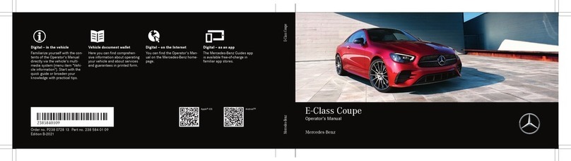 Mercedes-Benz E-Class Coupe 2021 Operator's manual