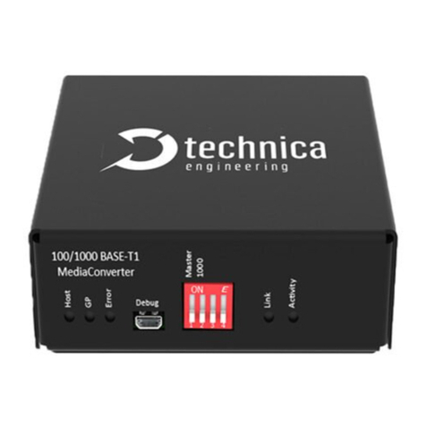Technica Engineering 100/1000BASE-T1 MEDIACONVERTER MATEnet User manual