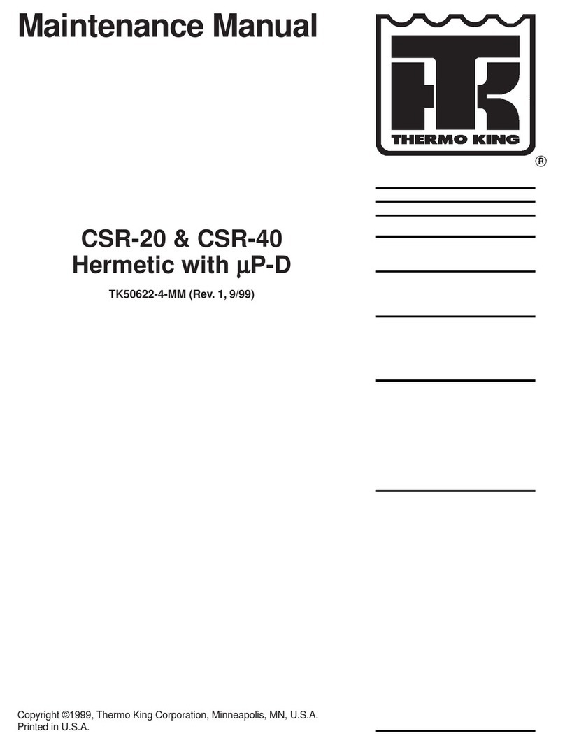 Thermo King CSR-20 Series Maintenance manual