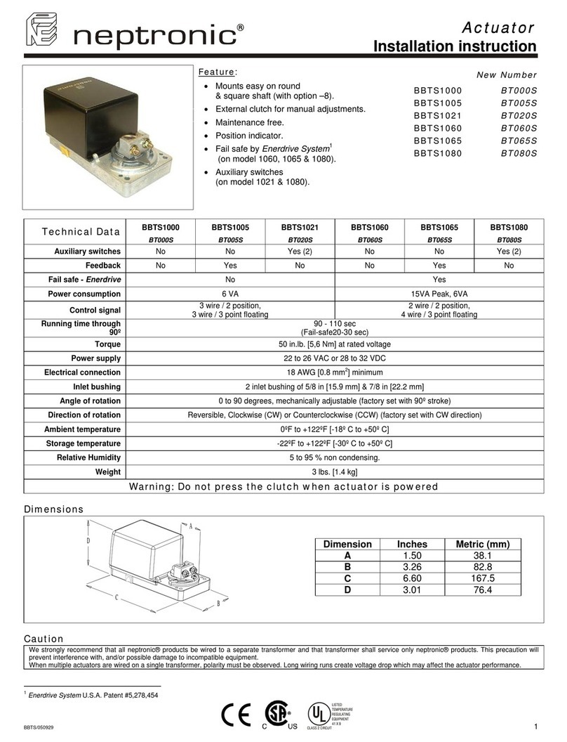 Neptronic BBTS1000 User manual