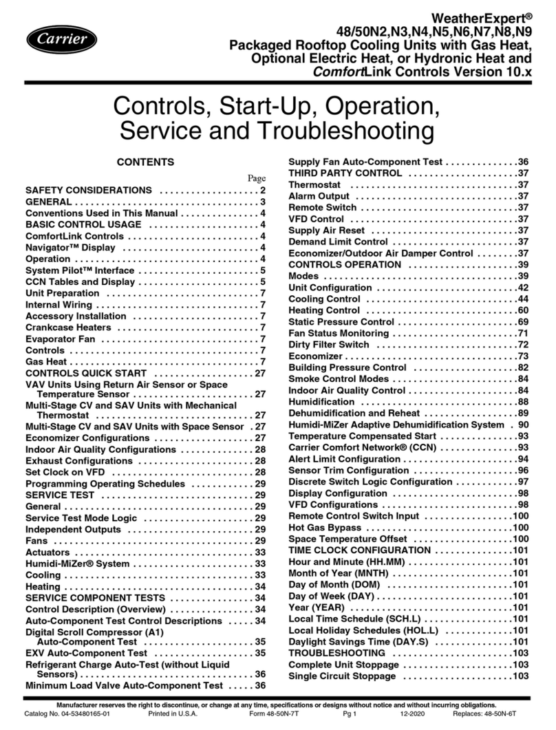 Carrier WeatherExpert 48N2 User guide