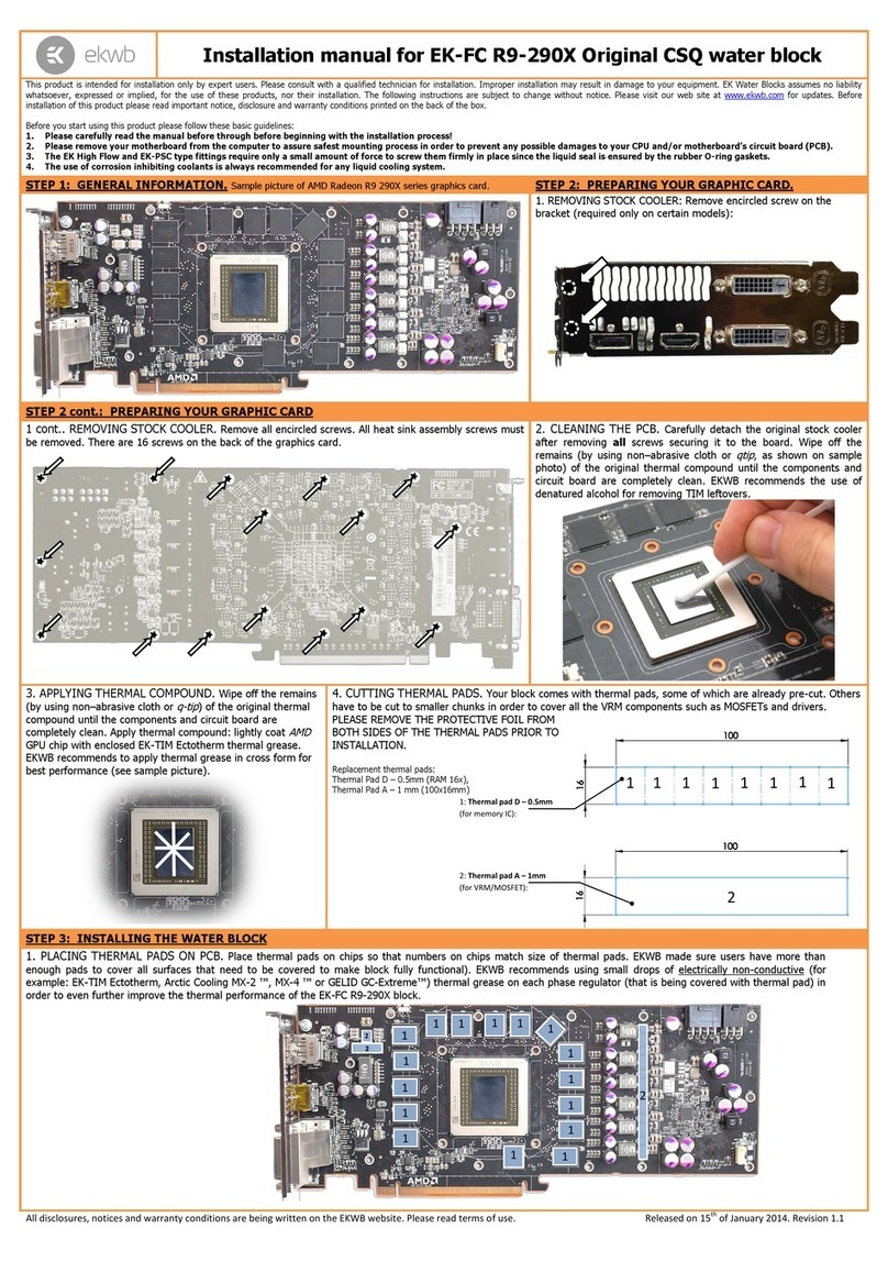 ekwb EK-FC R9-290X Original CSQ installation manual