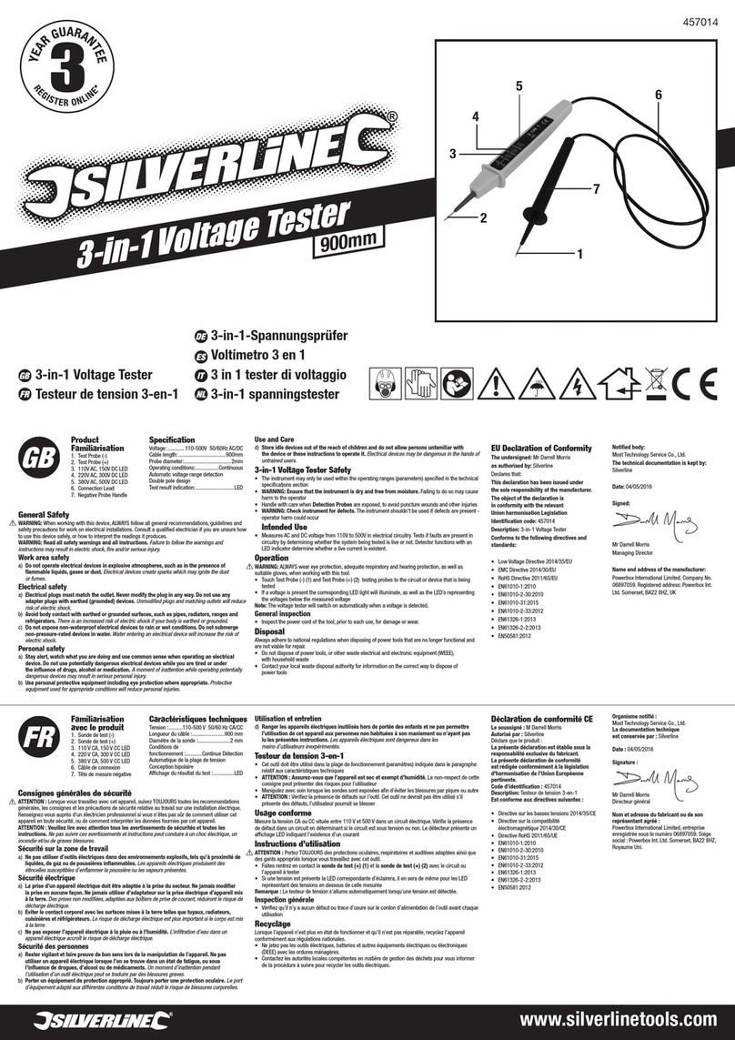 Silverline 457014 manual