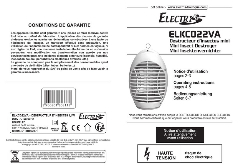Electris ELKC022VA operating instructions