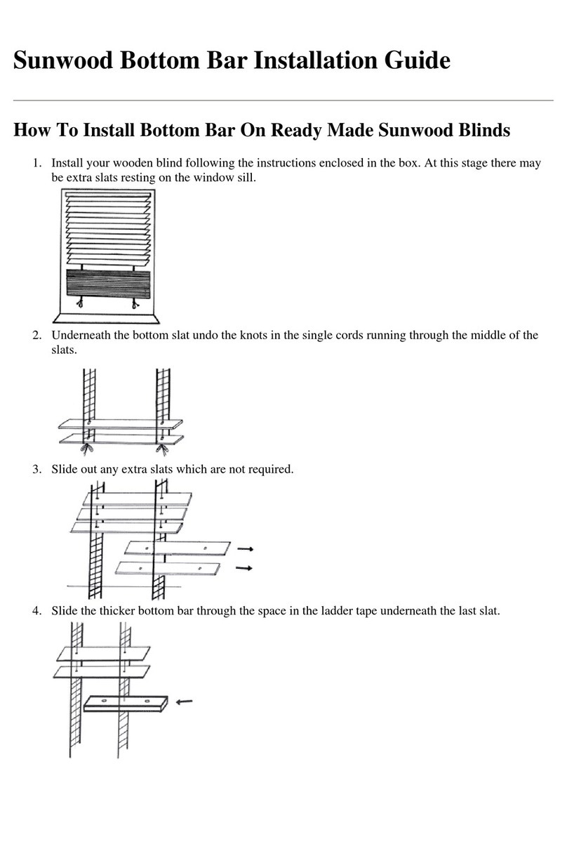 Blinds Direct Sunwood Bottom Bar installation guide Blinds Direct Sunwood Bottom Bar installation guide