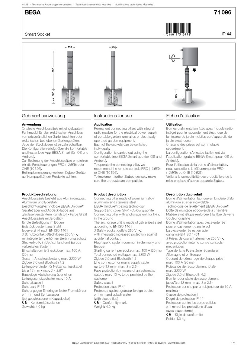BEGA 71 096 Instructions for use
