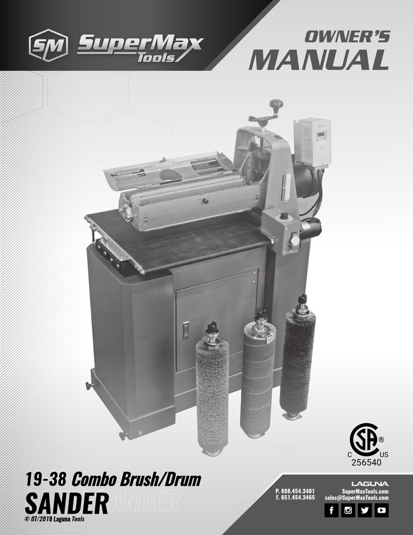 SuperMax SANDER owner's manual