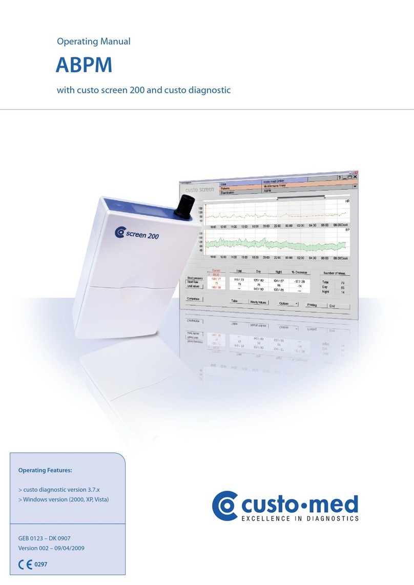 Custo Med custo cardio 200 operating manual Custo Med custo cardio 200 operating manual