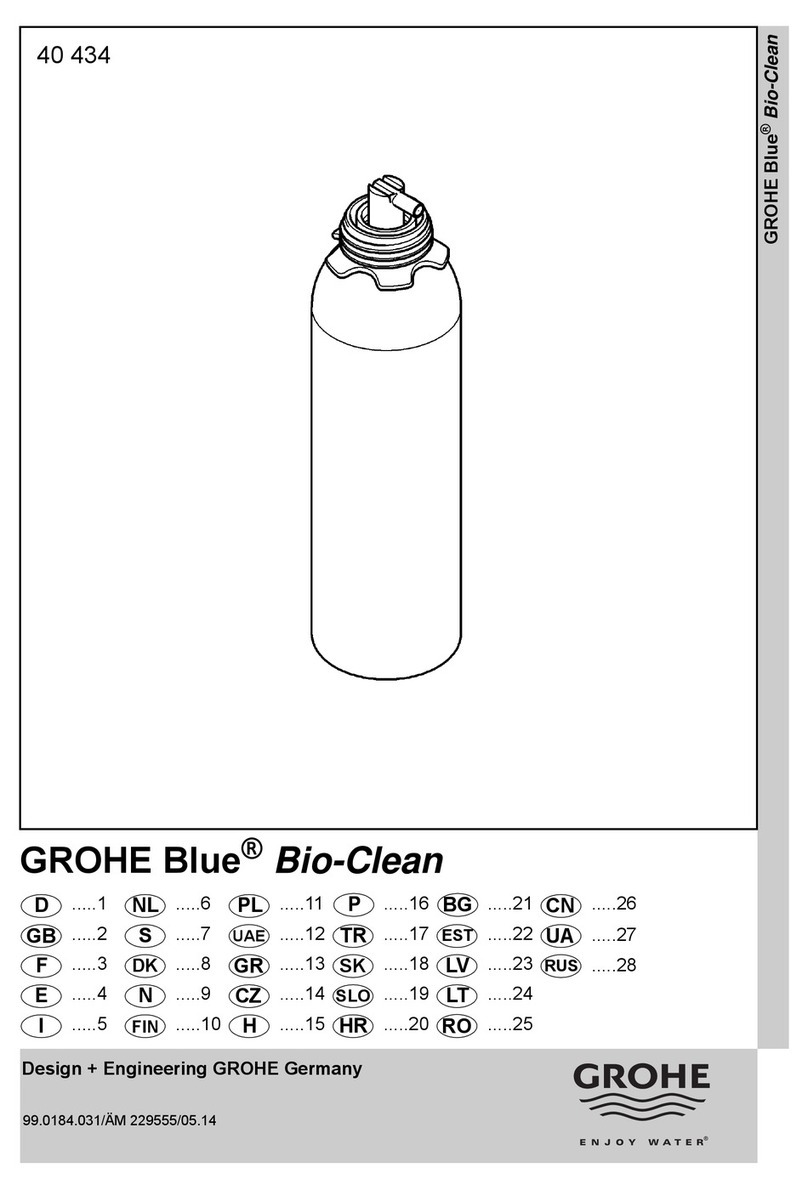 Grohe Blue Bio-Clean 40 434 manual
