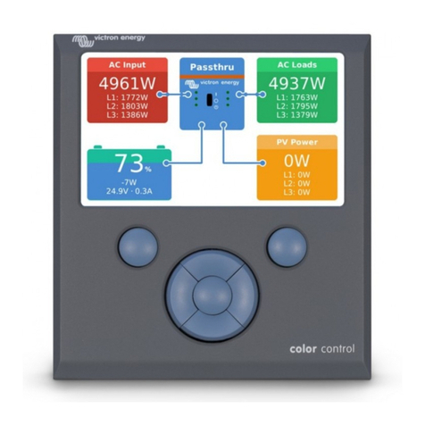 Victron energy CCGX User manual Victron energy CCGX User manual
