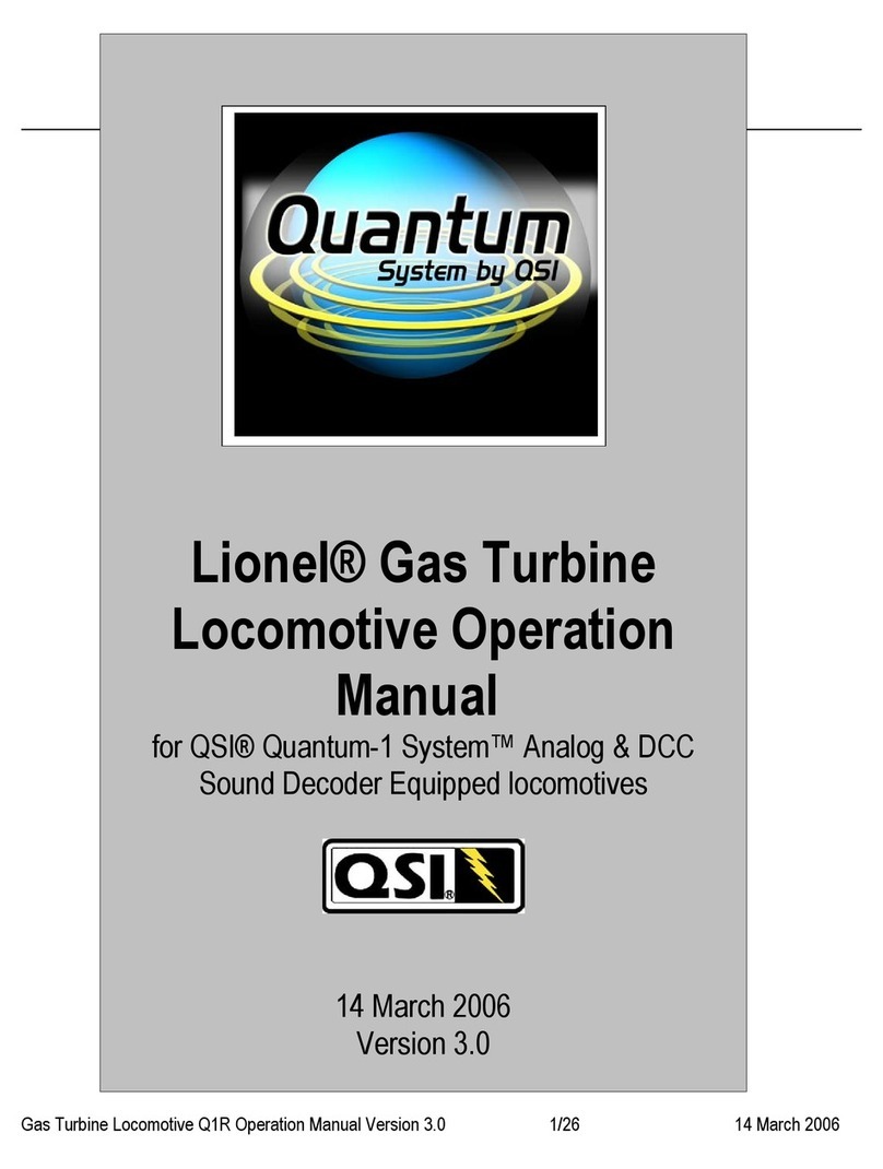 QSI Lionel Quantum-1 System Operation manual QSI Lionel Quantum-1 System Operation manual