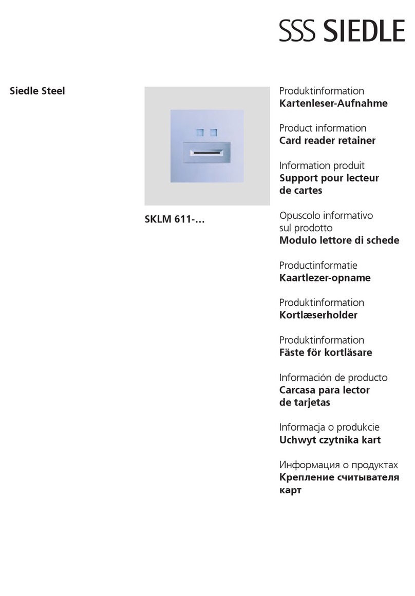 SSS Siedle SKLM 611 Series Product information