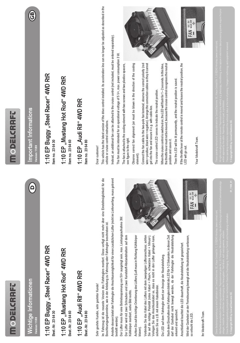 Conrad Electronic Modelcraft operating instructions