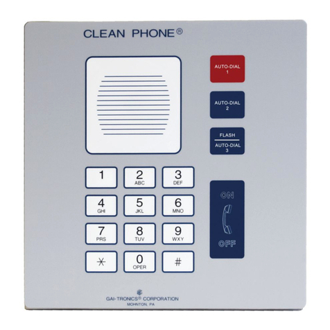 Hubbell GAI-Tronics Clean Phone 1193 manual
