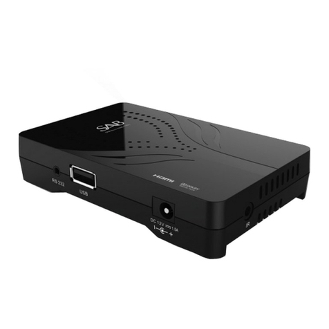 SAB Nova 3300 FTA User manual