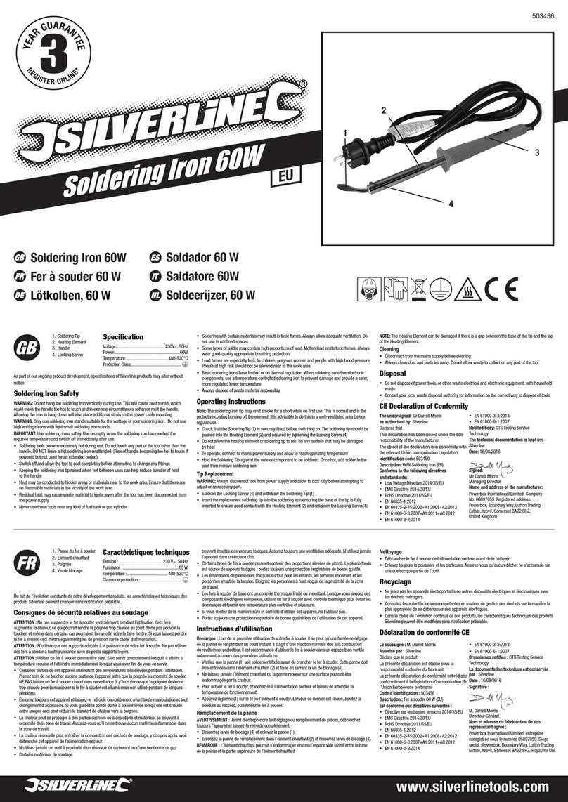 Silverline 503456 User manual