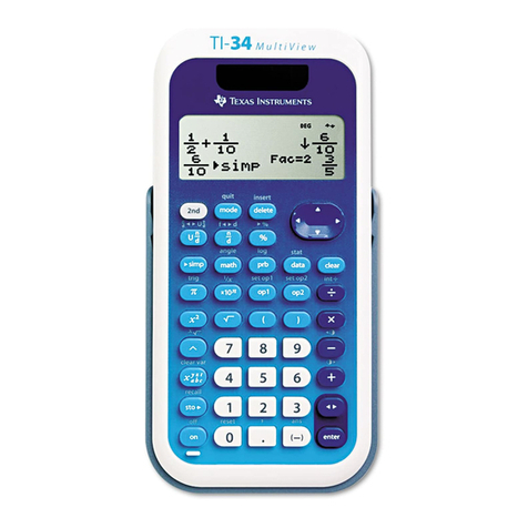 Texas Instruments TI-34 - MultiView Scientific Calculator User manual