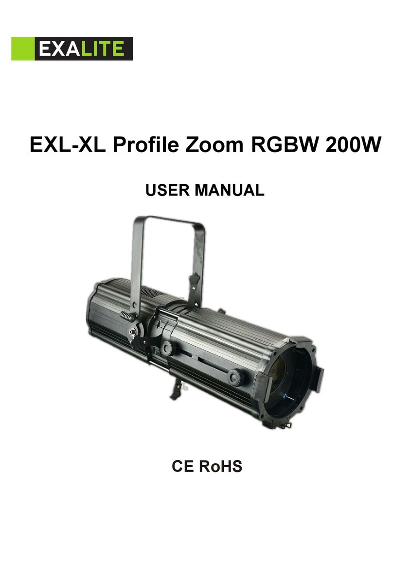 EXALite EXL-XL Profile Zoom user manual EXALite EXL-XL Profile Zoom user manual
