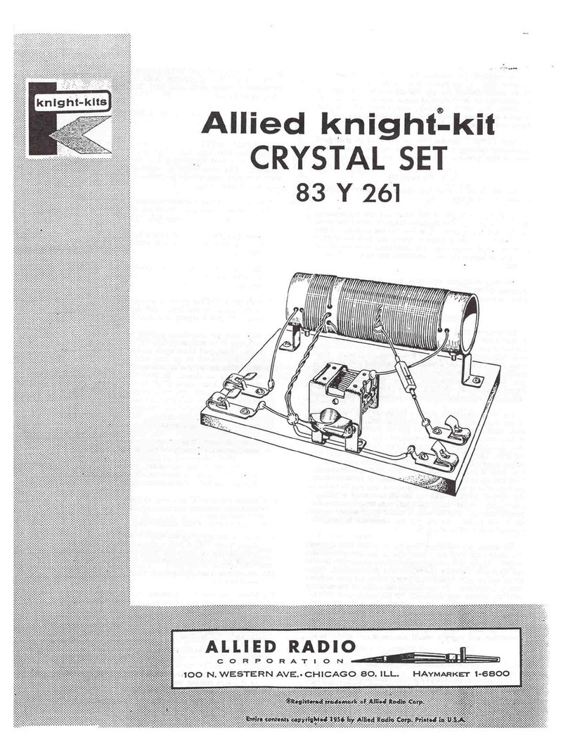Allied Radio Knight-Kit Crystal Set 83 Y 261 manual