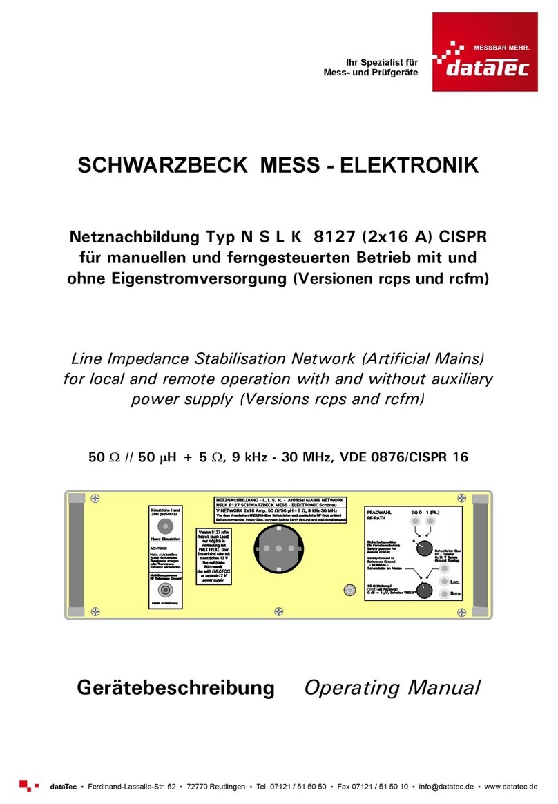 DATATEC NSLK 8127 operating manual