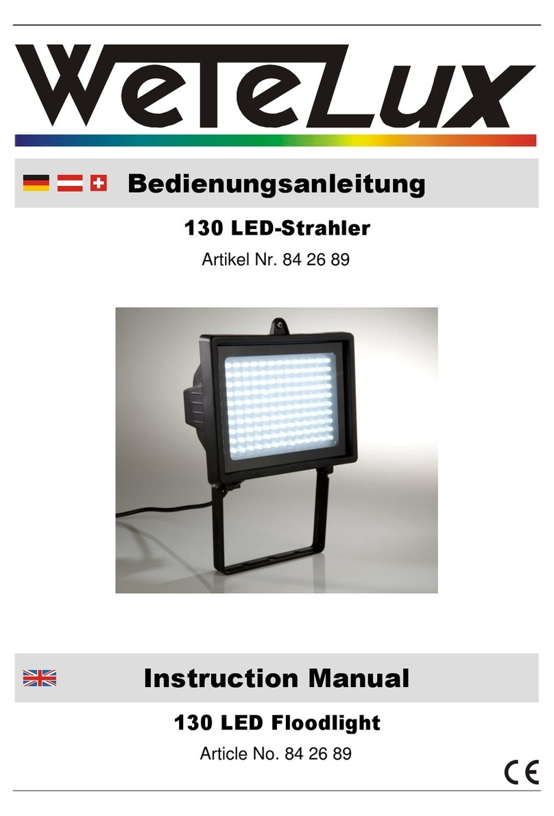 Wetelux 130 User manual