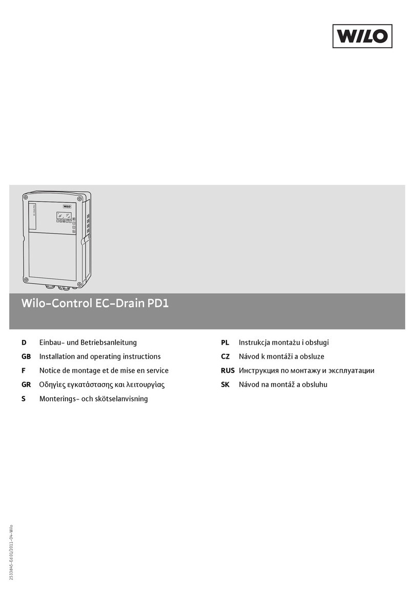 Wilo Wilo-Control EC-Drain PD1 Installation and operating instructions
