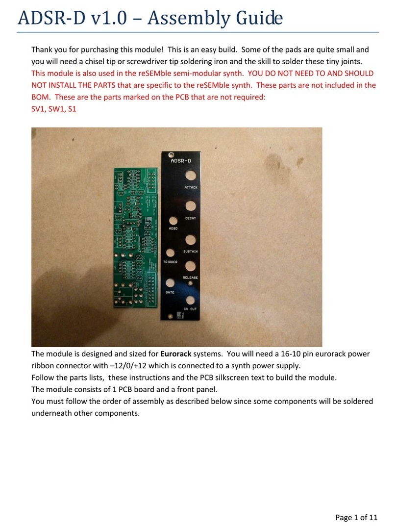 PMFoundations ADSR-D User manual