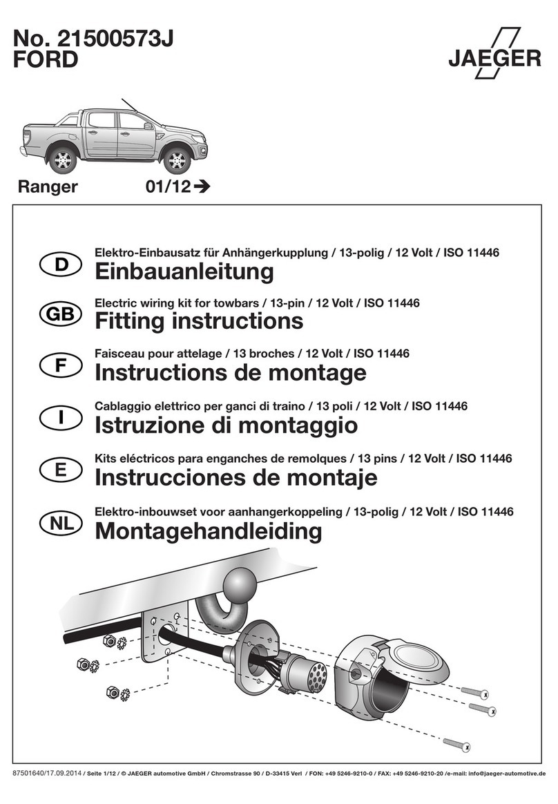 Jaeger 21500573J Fitting instructions Jaeger 21500573J Fitting instructions
