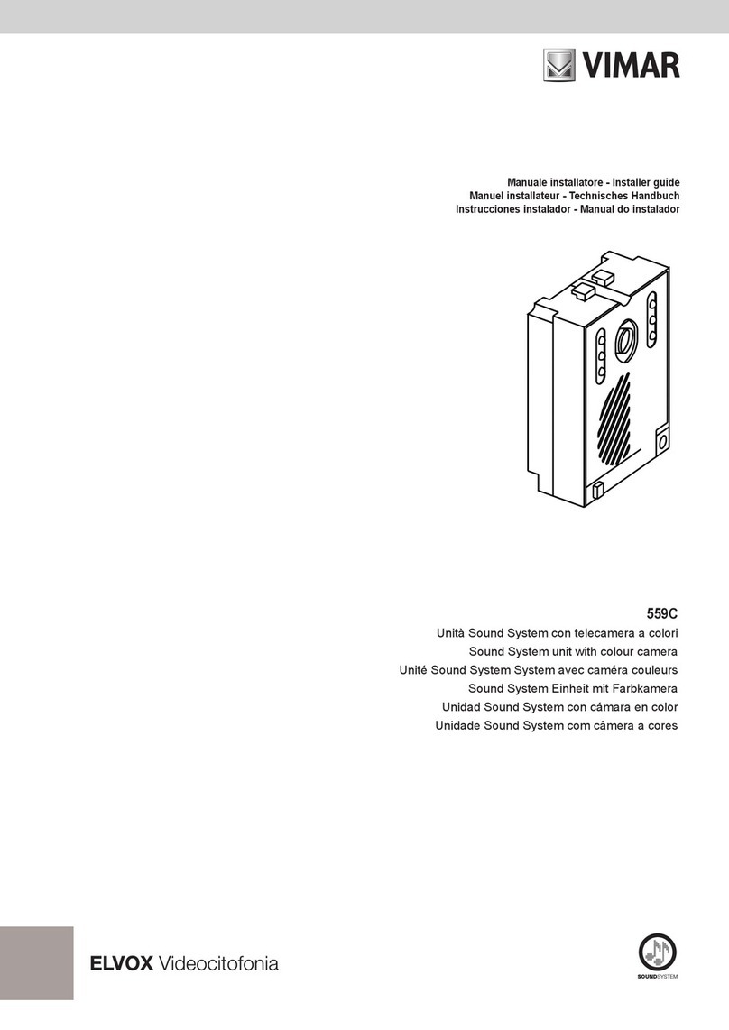 Vimar Elvox 559C Assembly instructions