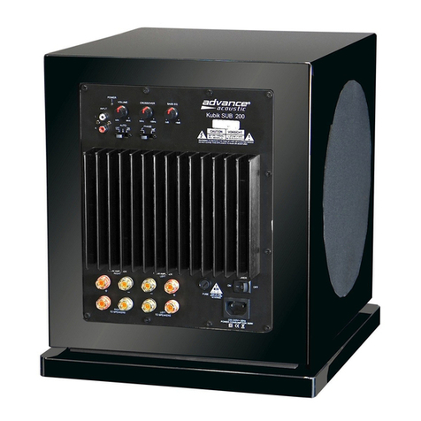 Advance acoustic Kubik SUB-200 quick start