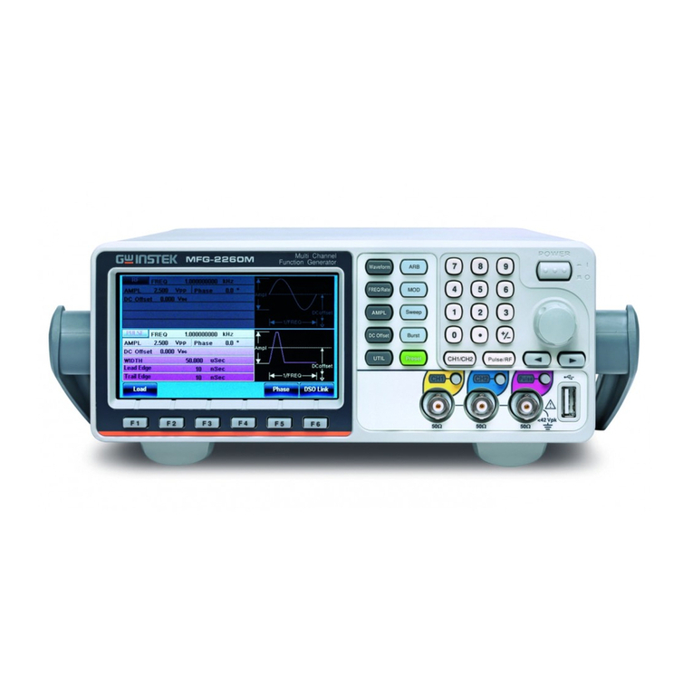 GW Instek MFG-2000 Series quick start guide