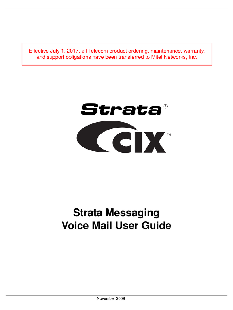 Toshiba Strata CIX LUCA User manual Toshiba Strata CIX LUCA User manual