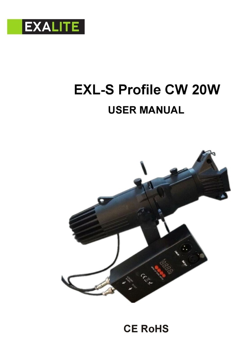 EXALite EXL-S Profile CW 20W user manual