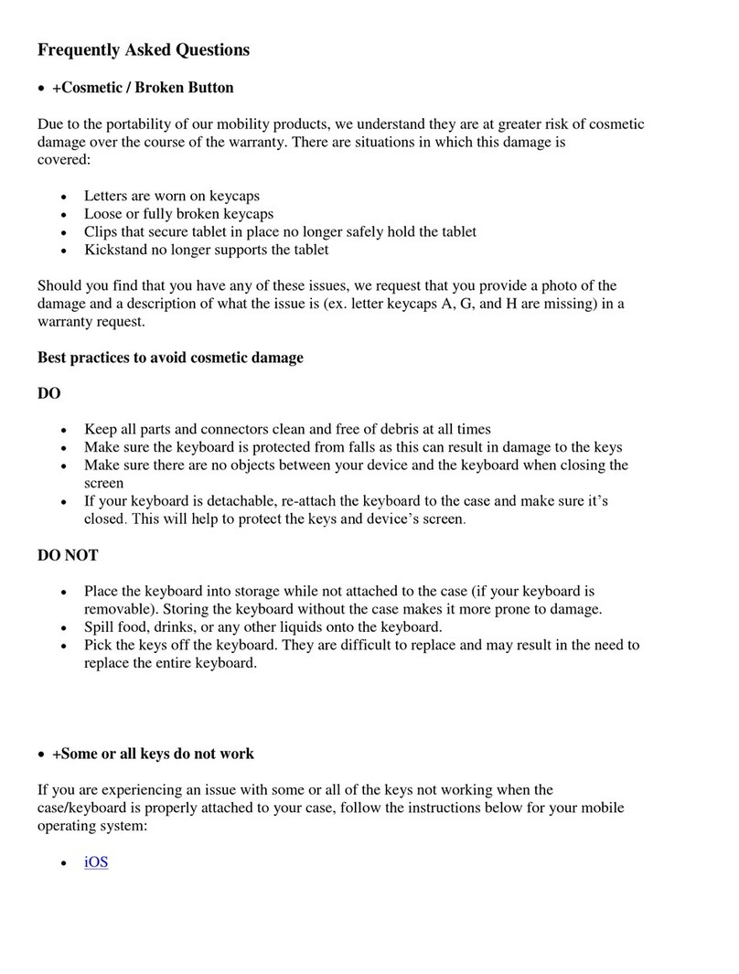 Logitech Slim Combo 12.9 Instruction Manual