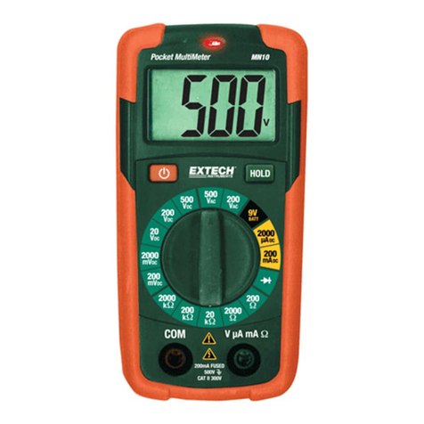 Extech Instruments MN10 User manual Extech Instruments MN10 User manual