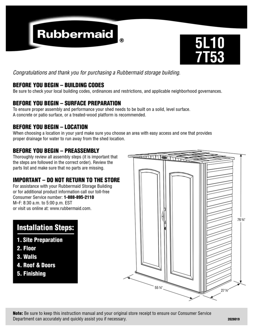 Rubbermaid 5L10 instruction manual
