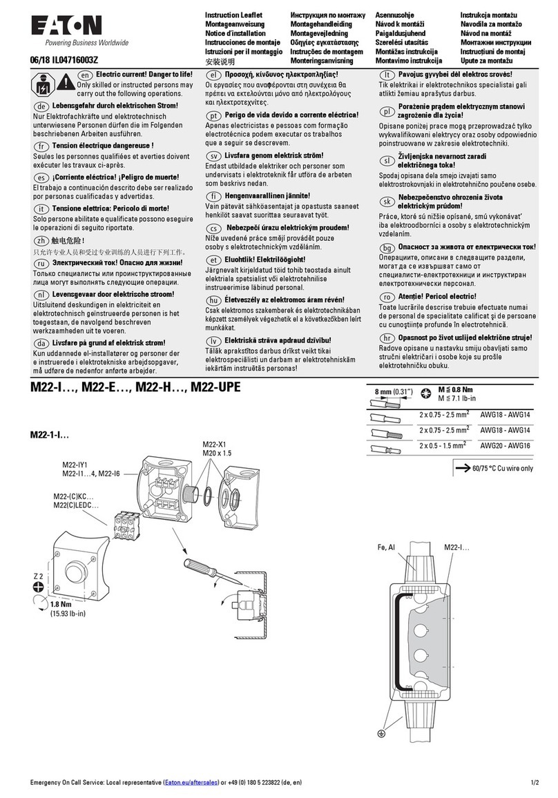 Eaton M22-I Series Manual