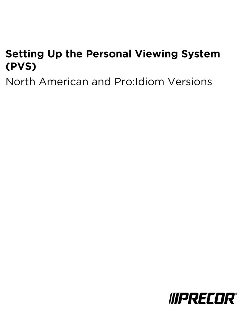 Precor P30 Console User instructions