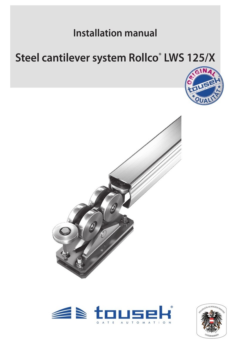 tousek Rollco LWS125/X User manual
