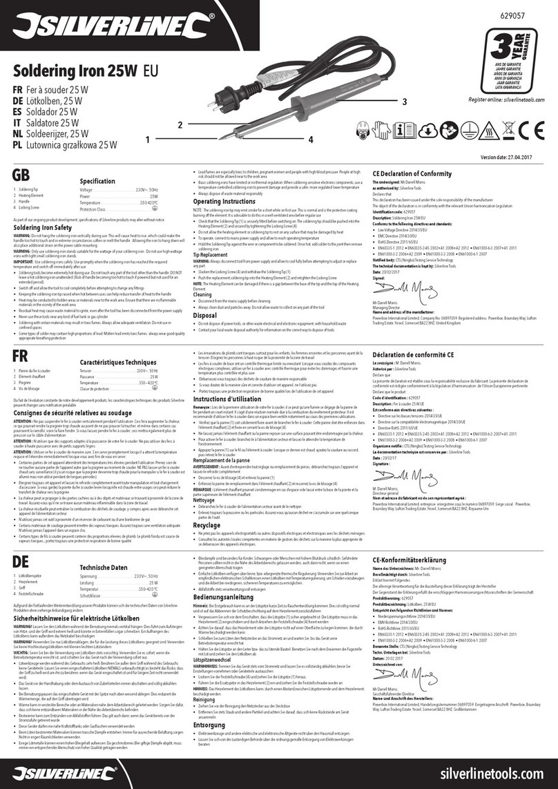 Silverline 629057 User manual