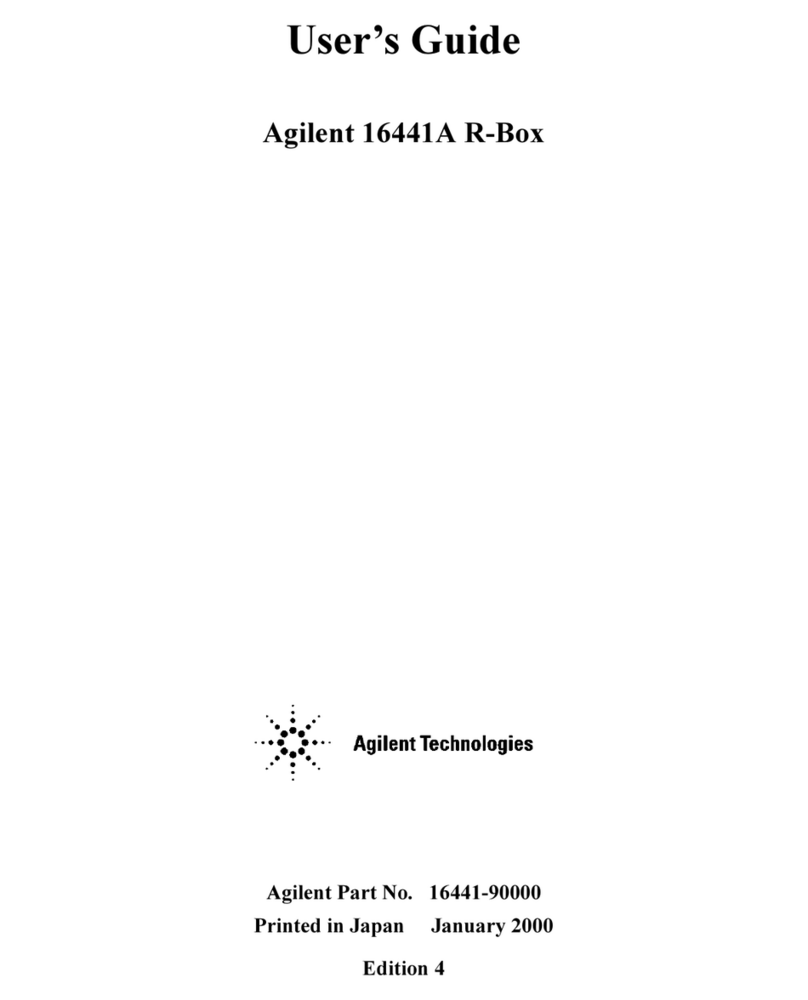 Agilent Technologies 16441A R-Box User manual