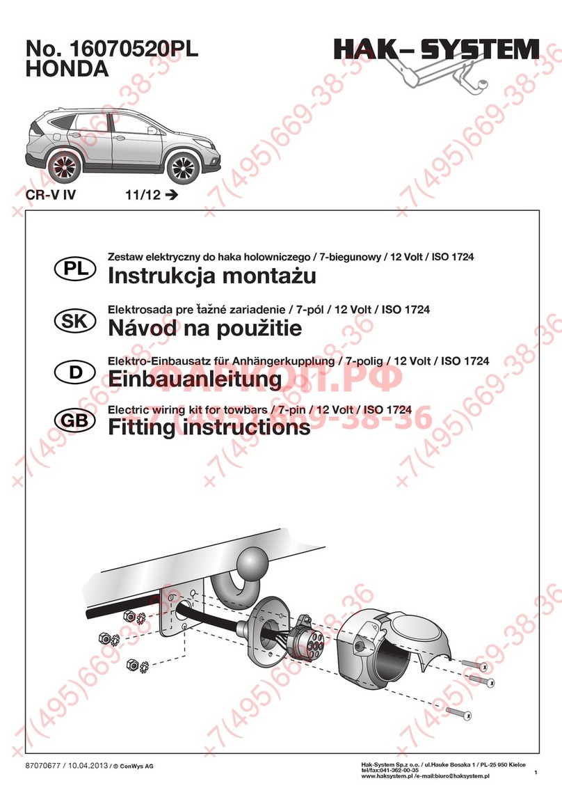 Hak-System 16070520PL Fitting instructions