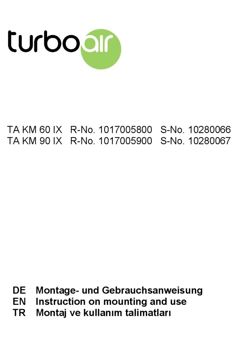 Turboair TA KM 60 IX Technical manual