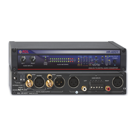 RDL HALF-RACK Series Installation and operation instructions