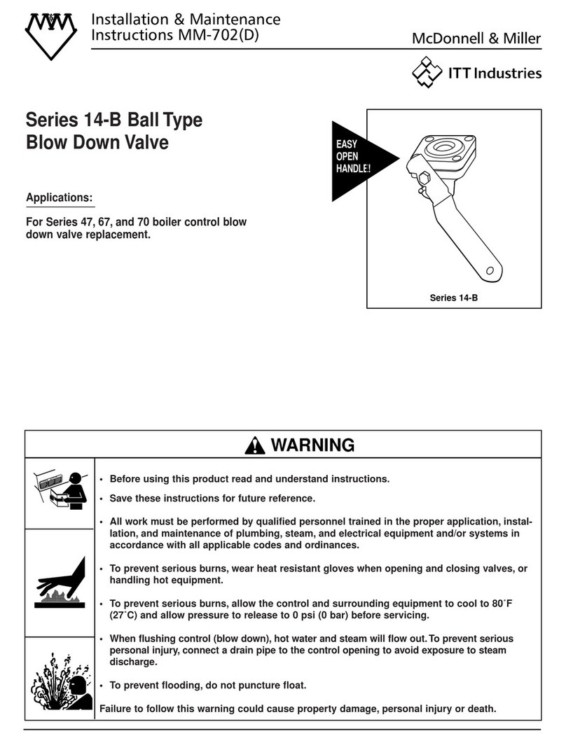 ITT McDonnell & Miller 14-B Series Installation & maintenance instructions