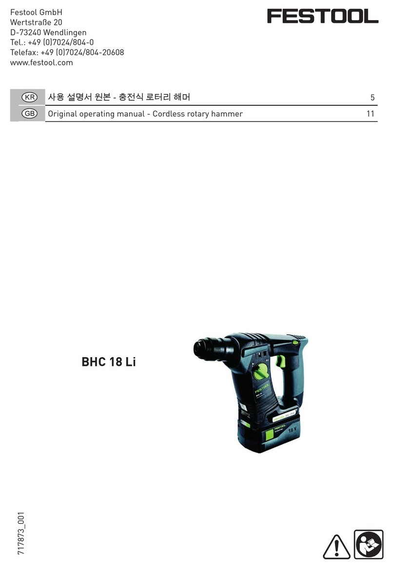 Festool BHC 18 Li operating manual