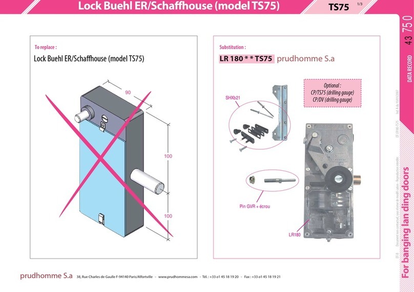 prudhomme TS75 User manual