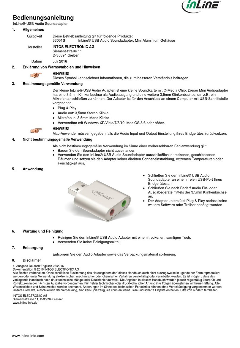 Inline 33051S User manual