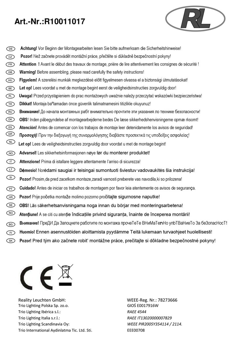 RL R10011017 instructions